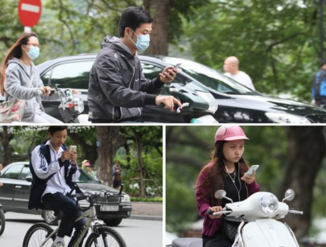 deo tai nghe khi di xe